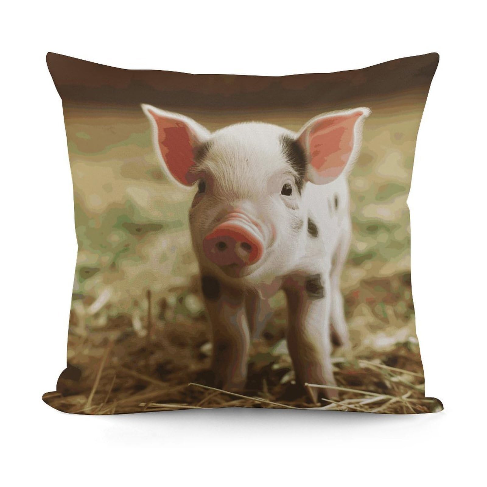 Adfgyerh Style Smiling (1) Decorative Pillow Covers, Throw Pillow Covers Soft For All Seasons, Pillowcases For Couch Living Room Sofa Bedroom 18X18 Inch