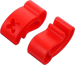 PartyKindom 2 Pçs Fivela Acessórios Esportivos Conjuntos De Jogos Ao Ar Livre Peças De Plástico Grampo De Disco Voador Compacto Suporte De Disco Portátil Suporte De Disco Esportivo Suporte De