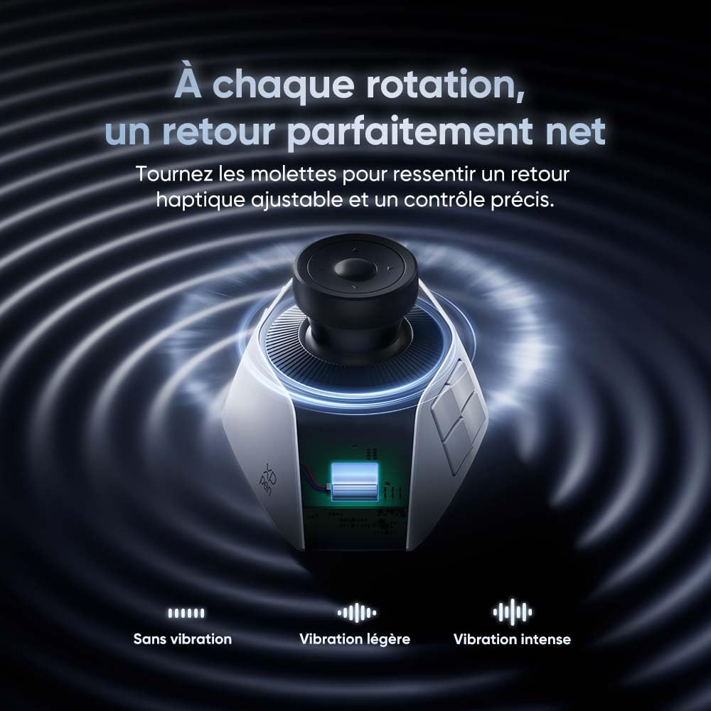 XPPen Pilot Pro Console de Montage Vidéo, Contrôleur avec 100+ Raccourcis Personnalisés