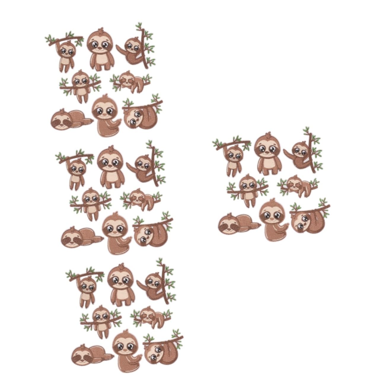 Patchs pour chapeaux motifs paresseux pour réparer et personnaliser facilement un vêtement