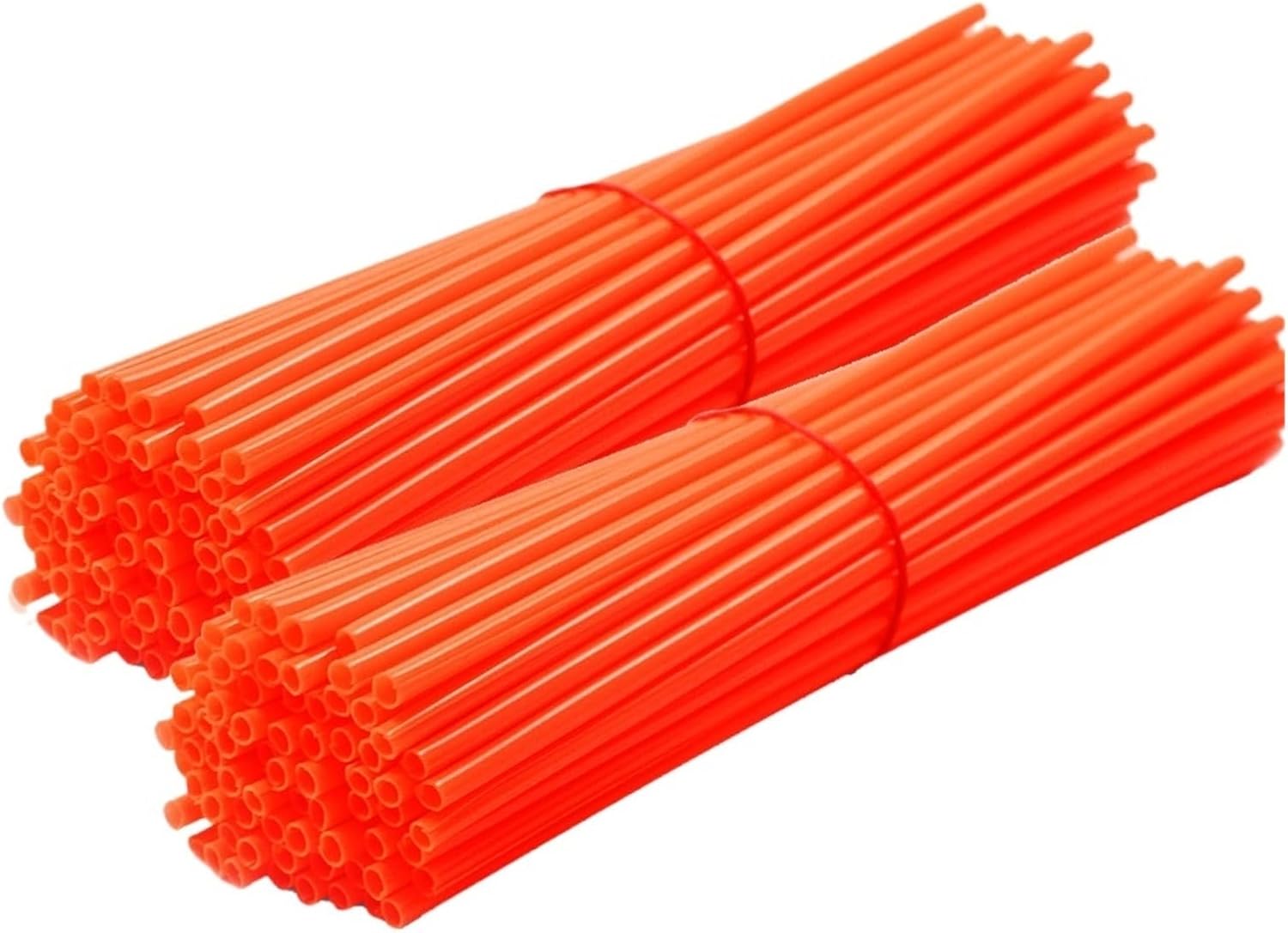 ruixingdianzishangwu Universal Motocross Motorcycle Enduro Off Road Wheel Rim Spoke Shrouds Skins Covers Moto Compatible With Dirt Bike(72pcs orange)