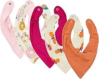 Kit 5 Babador Bandana Bebê Impermeável, Premium Eternizare