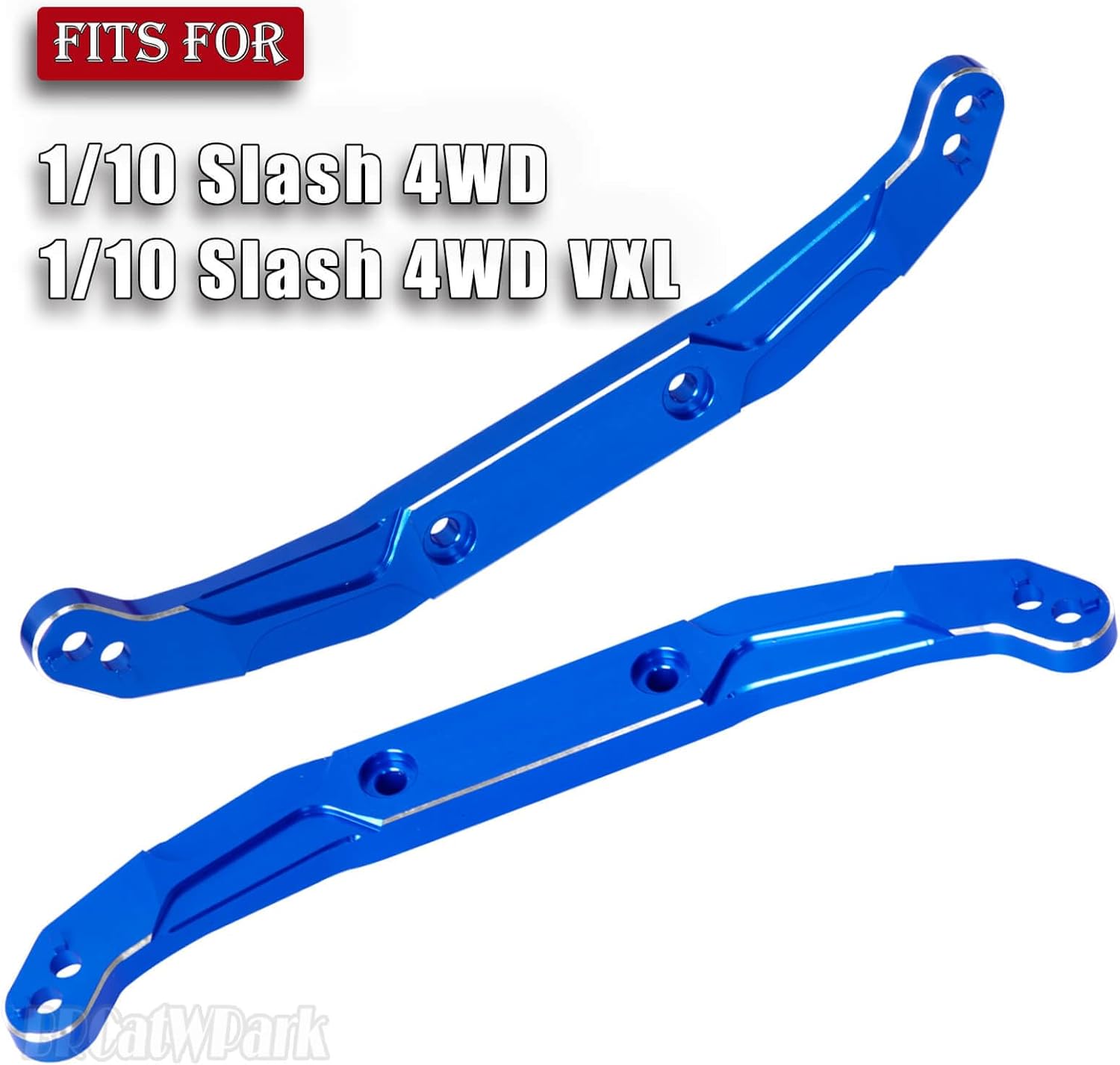 RC Body Mount Upgrades Part for 1/10 Slash 4x4 VXL,Aluminum Front & Rear Body Mounts with Body Posts Hops Up,Navy Blue