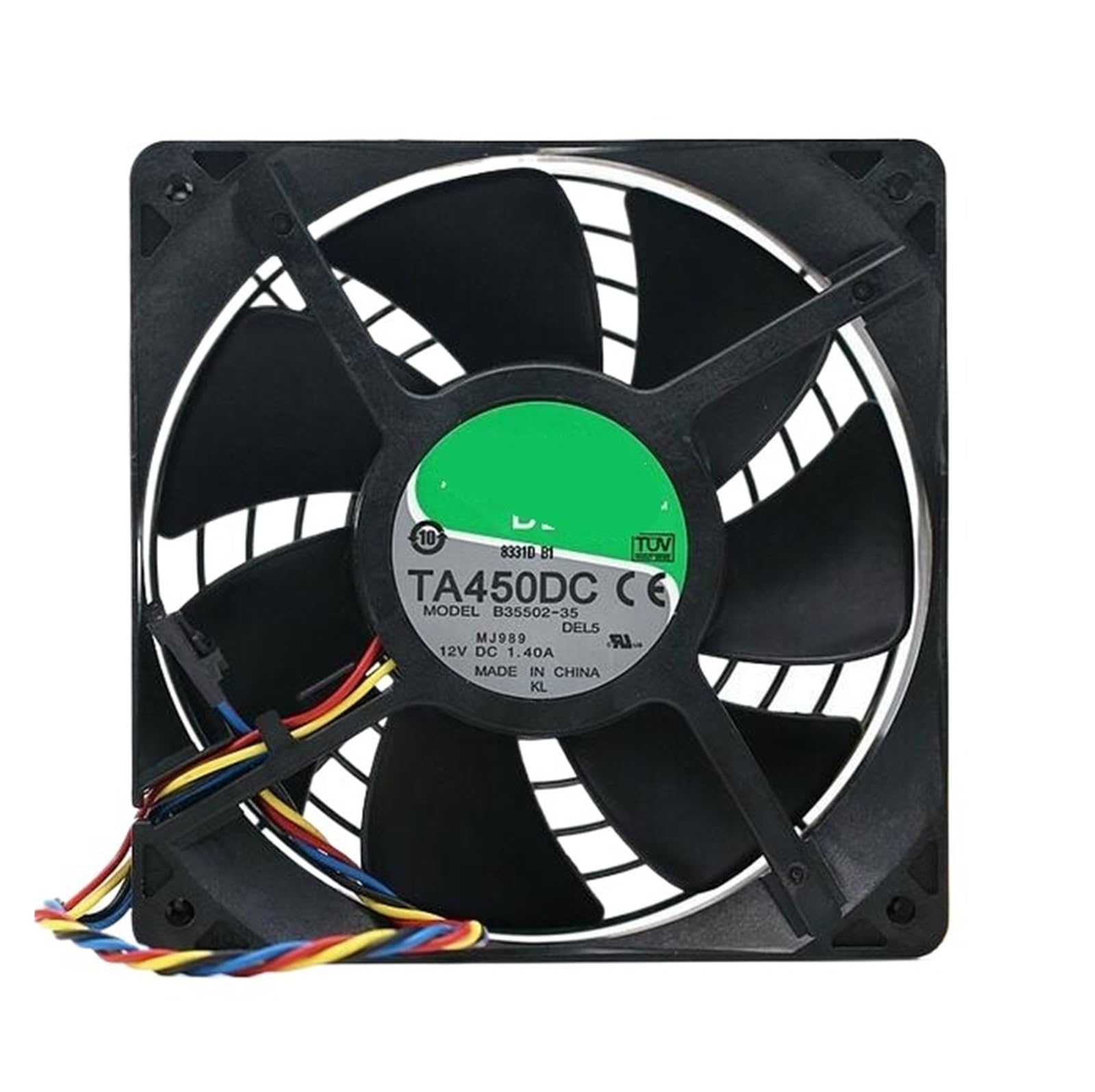 UWUKCJOKQ 12CM B35502-35 1.40A 12038 12V 120 * 38mm Four Wire Fan