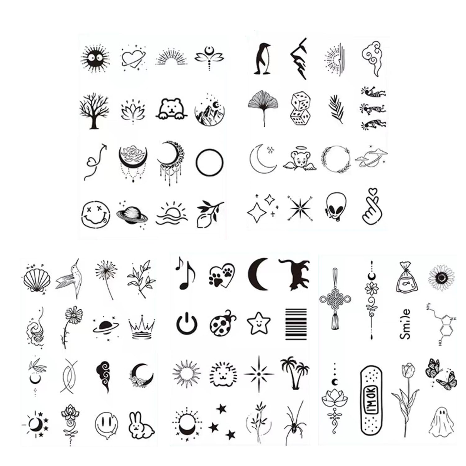 2 Adesivi Per Tatuaggi Temporanei A Base Di Erbe Con Schiena Intera. Adesivi Personalizzati Semipermanenti Per Tatuaggi Di Draghi Grandi Da Uomo - Foto 4