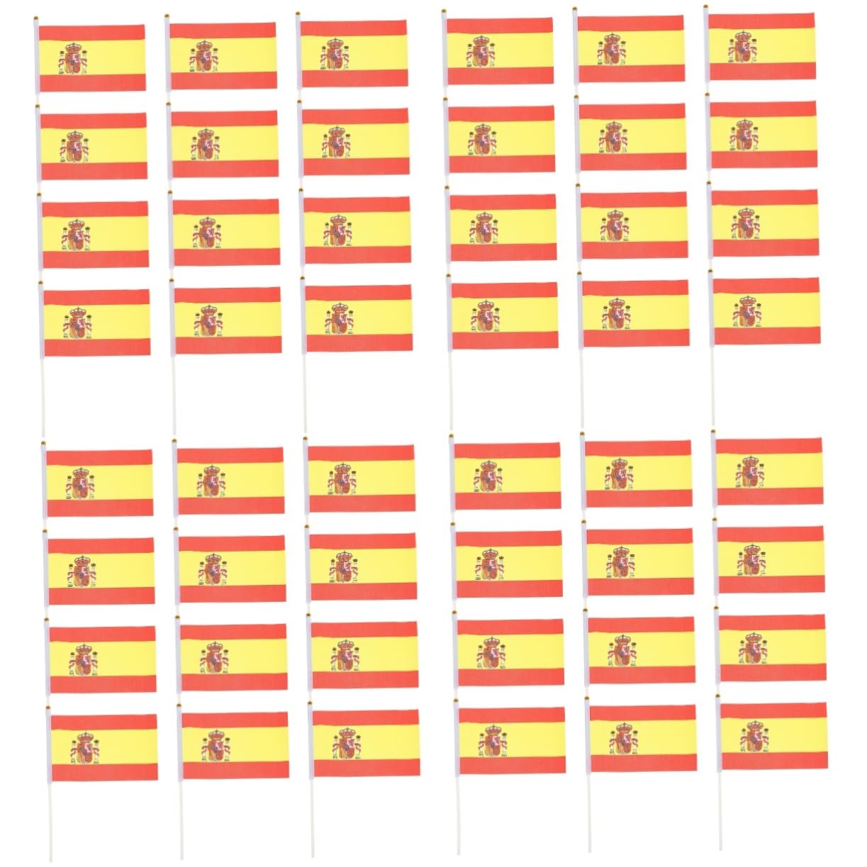 BESPORTBLE 200piezas Banderines De Mano Para Fútbol Banderas De Animación Decoración Para Eventos Deportivos y Celebraciones