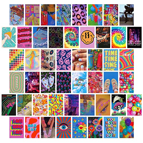 jiuzcare Set de Postales 50 pcs Postales Decorativas Tarjetas Postcards sin Texto Vintage Arte en Blanco con Diferentes Estampados Perfectas para Amor Amistad Vida Motivación Felicitación, M9015