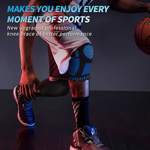 Miniatura 6 de NEENCA - Rodillera profesional de compresión, almohadilla de gel para rótula, estabilizadores laterales, alivio dolor, LAC, LCP, menisco,