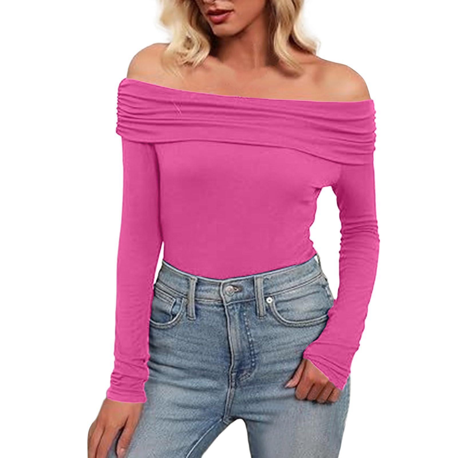Camiseta térmica Ajustada Manga Larga Cuello para Mujer Ropa Interior Abrigada Invierno