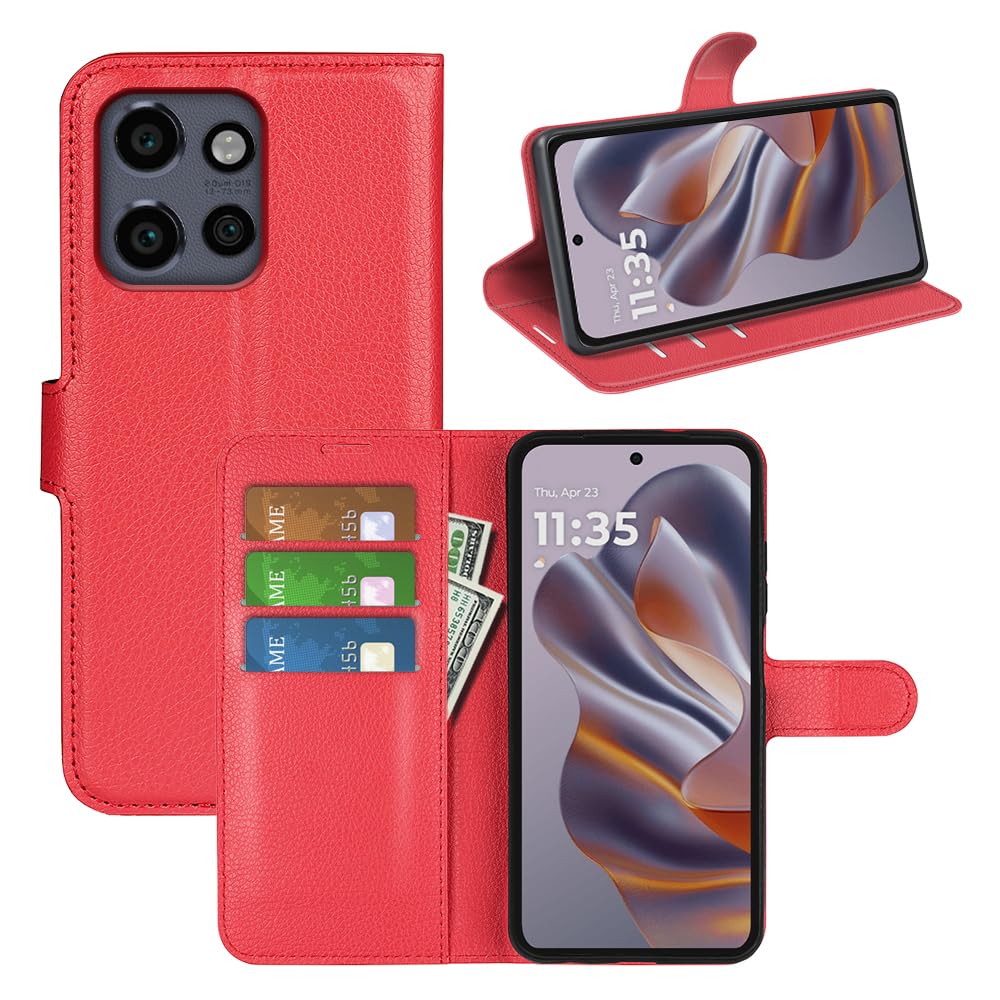 PEIYE Rilievo Cover per Motorola Edge 50 Fusion, Custodia Libro