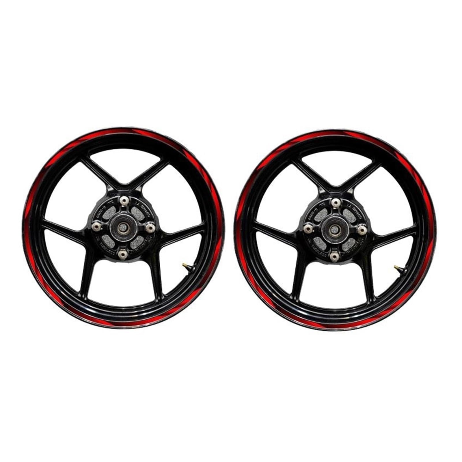 for for N&INJA for ZX6R ZX10R ZX636 ZX1000 ZZR600 Z250SL Z125 Pro KLZ1000 Motorcycle Wheel Rim Sticker Decal Stripe 17"(9)