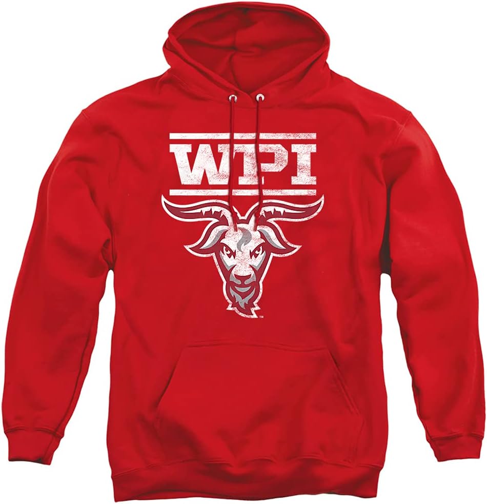 WPI Worcester Polytechnic Institute Official Gompei Logo Unisex Adult Pull-Over Hoodie