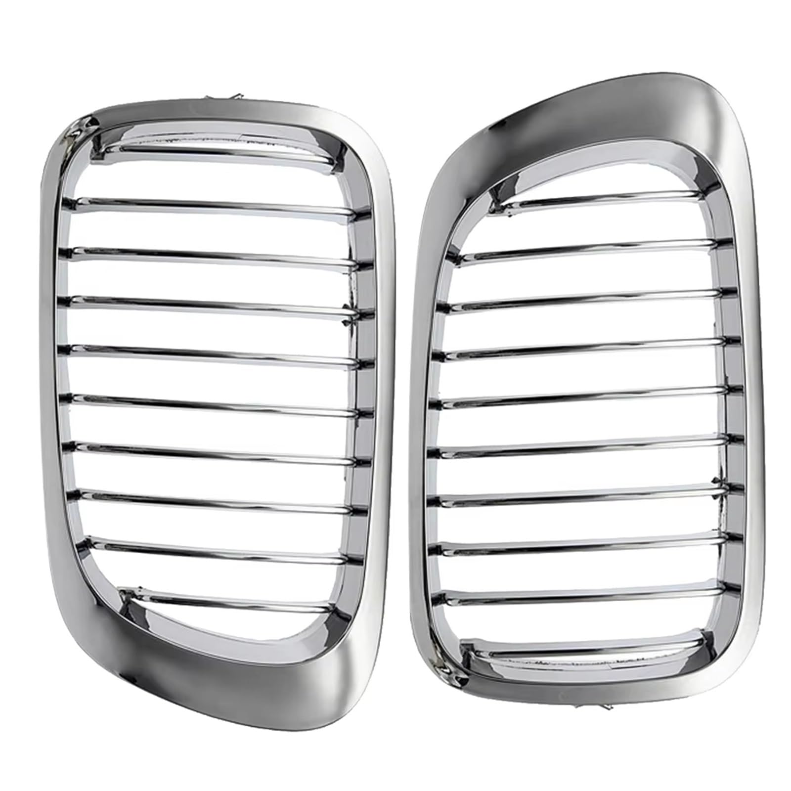 Parrilla delantera de riñón cromada para E46 M3 y Serie 3 2DR (99-06), pack de 2 piezas 7