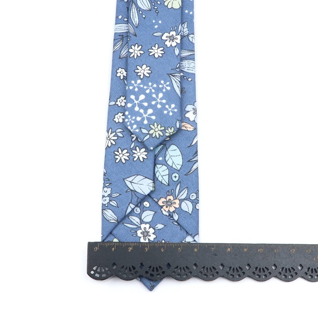 Corbata Floral de algodón Corbata Estampada Ajustada para Hombre Corbata Casual para Hombre Traje de Corbata Pajarita Floral
