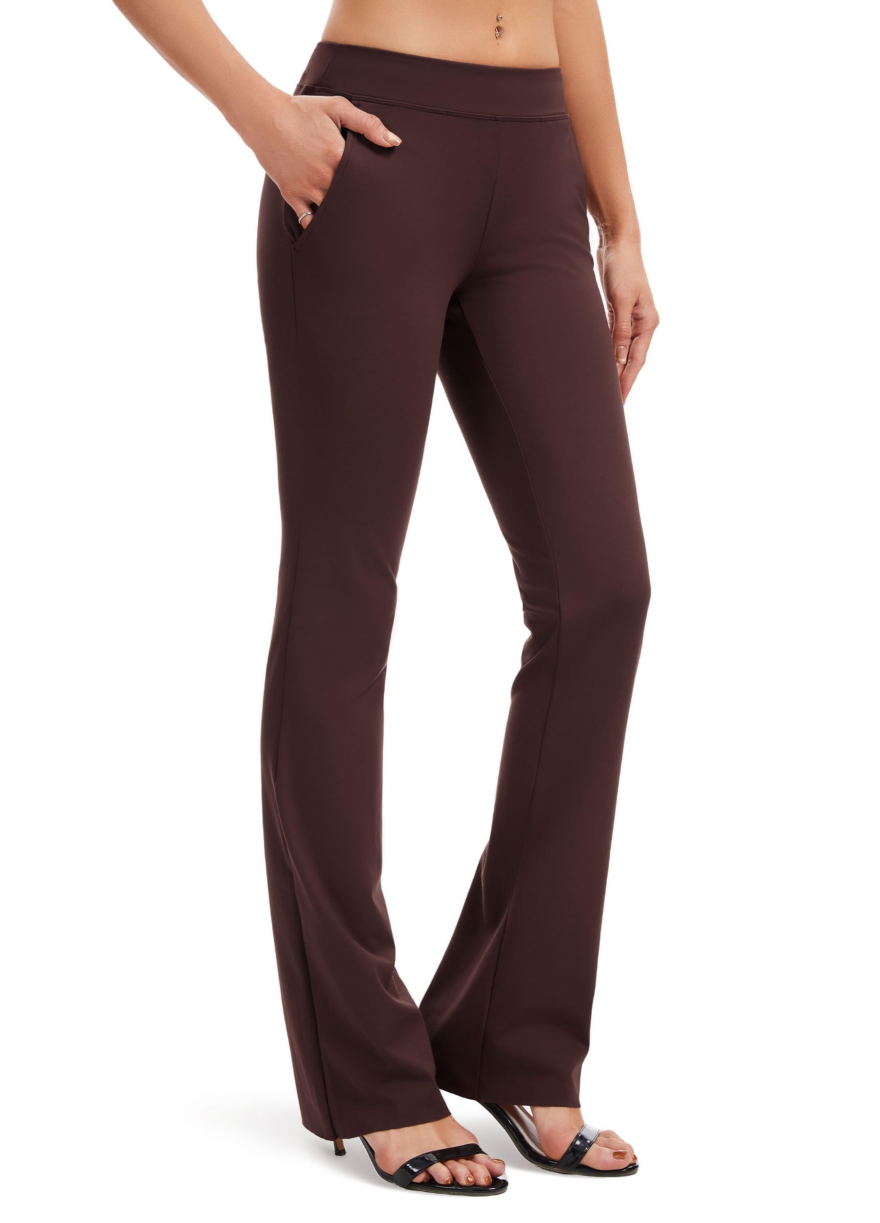 SAFORT Regular/Tall Bootcut Yoga Hose mit 71cm/76cm/81cm/86cm Schrittlänge Lange Bootleg-Hose Sporthose Lang