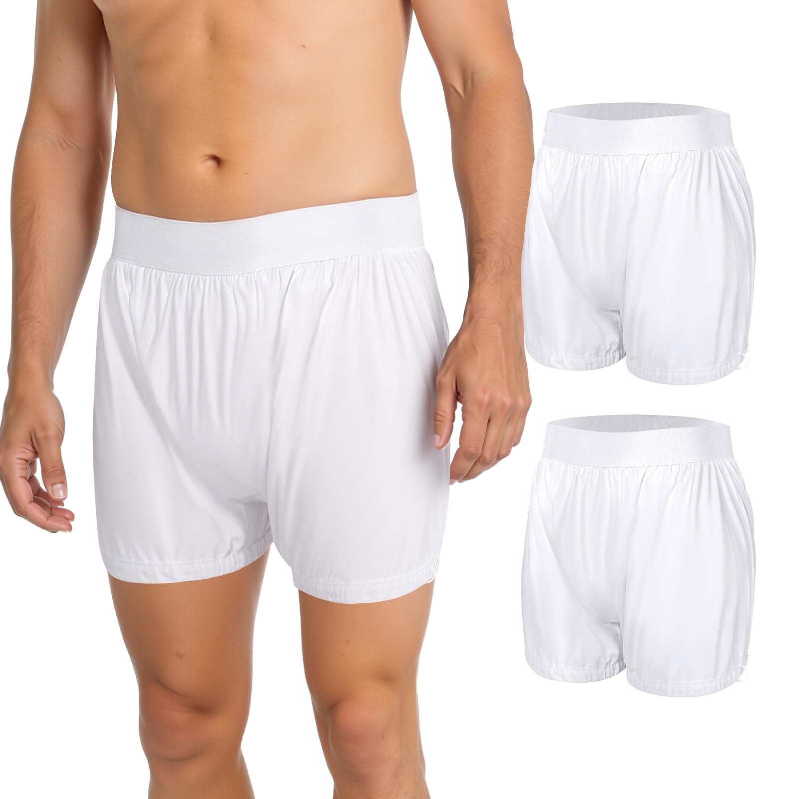Photo 1 of 2-Pack Adult Diaper Covers for Incontinence Noiseless Waterproof Incontinence Underwear with Adjustable Leg Tabs, Widened Waistband Design Protection for Long-Term Care & Daily Use(White,4X-Large)