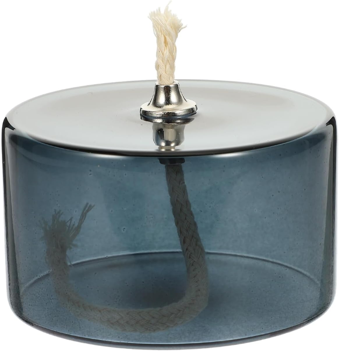 ULTECHNOVO Refillable Liquid Petite Oil lamp, Refillable Clear Glass Oil Lamp Unscented Candles for Fine Dining | Restaurants or Home Cotton Wick Included
