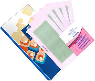 FRCOLOR 24 Pçs Tiras De Cera De Biquíni Caixa De Depilação Dupla Face Conjunto De Ferramentas Tiras De Depilação Caseiras Tiras De Cera Corporal Tiras De Cera Para Depilação Rosto Biquíni