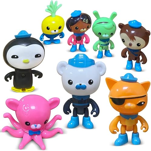 CHANECALL - Figuras de acción de juguete, 8 piezas de decoración de tartas, mini figuras de animales, juego de juguetes educativos oceánicos para disponible en Yaxa El Salvador