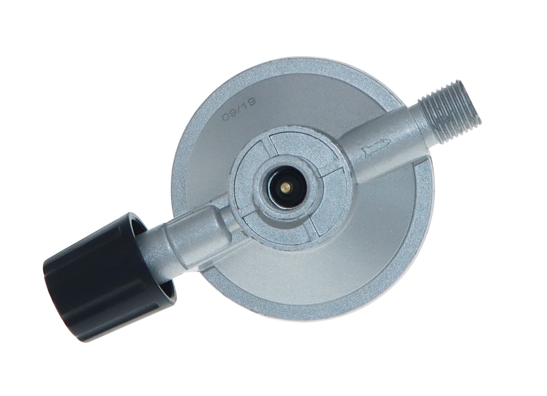 Meter Star Bouteille de gaz propane 1 lb et petit bidon de butane avec ensemble régulateur réglable, tuyau de 80 cm de long, filetage à gauche G1/4" et filetage universel 1/2" Flare Swivel pour