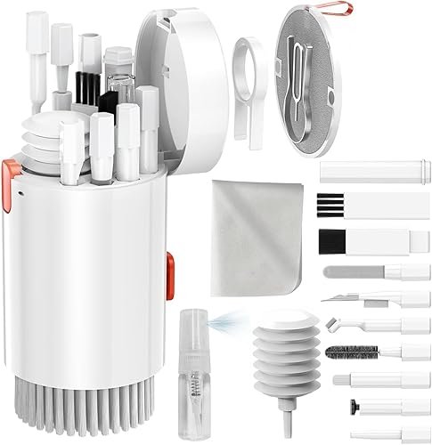 Kit de limpieza electrónica 20 en 1. Limpiador para teléfonos, teclados, Airpods, laptops, cámaras, pantallas. Kit de herramientas de limpieza para