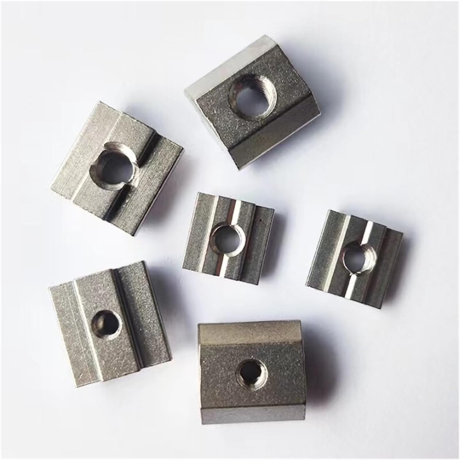 10/20/50Pcs M3 M4 M5 M6 M8 M10 T Block Square Nuts T-Track Sliding Hammer Nut Aluminum Profile Fastener 2020 3030 4040 4545 (Size : 40-M6 10Pcs)