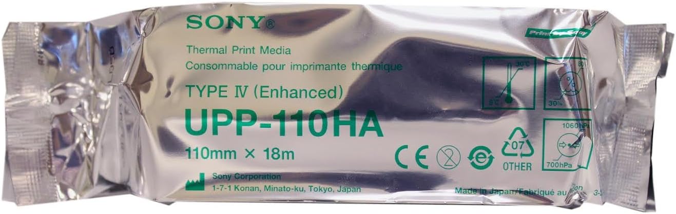 Sony Paper UPP110HA High Density Black and White Media Paper - 1 ROLL