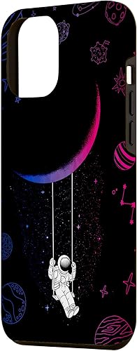 Miniatura 2 de Funda para iPhone 13 Pro Max Astronauta Luna Bisexual Bandera Espacio LGBTQ Orgullo Gay Aliado Bi