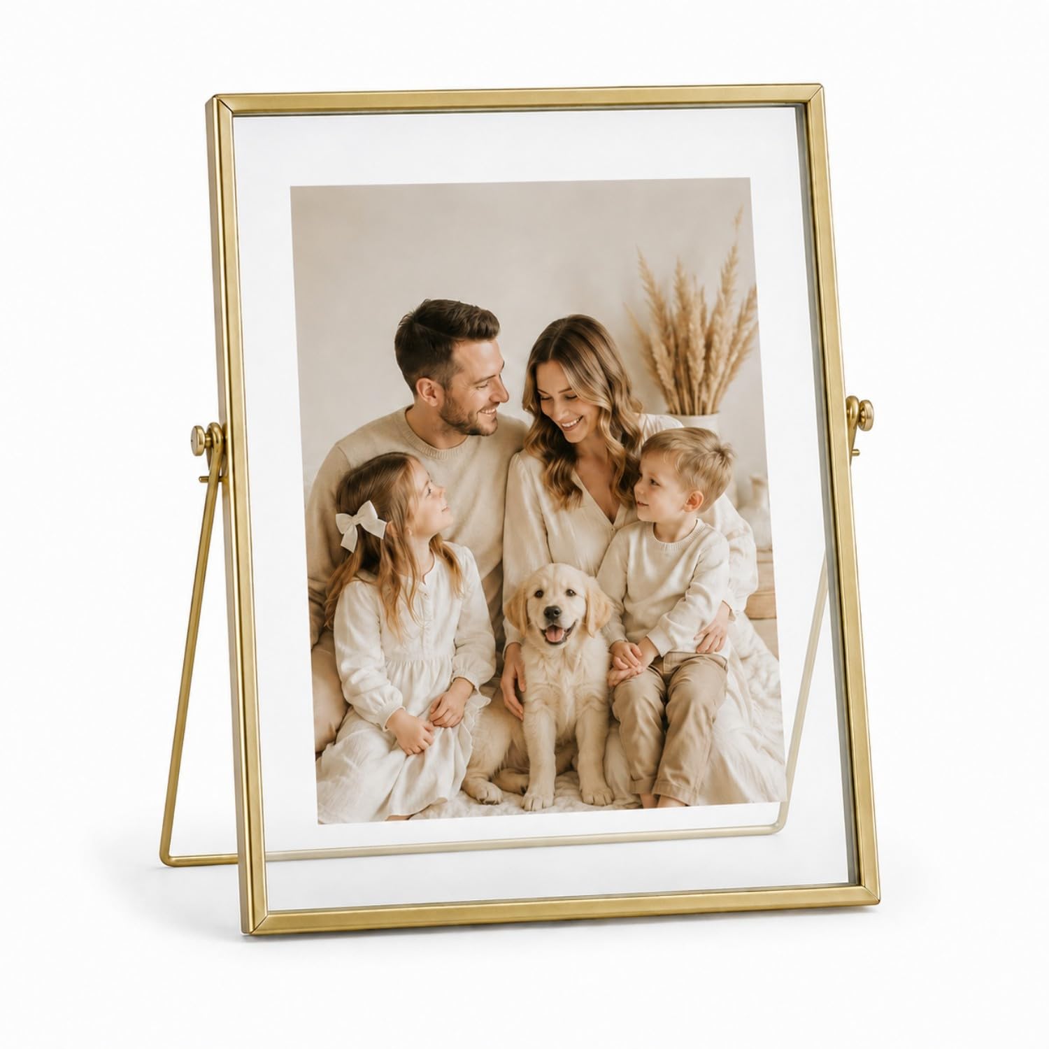 Cadre photo en verre pour décorer un salon moderne chic