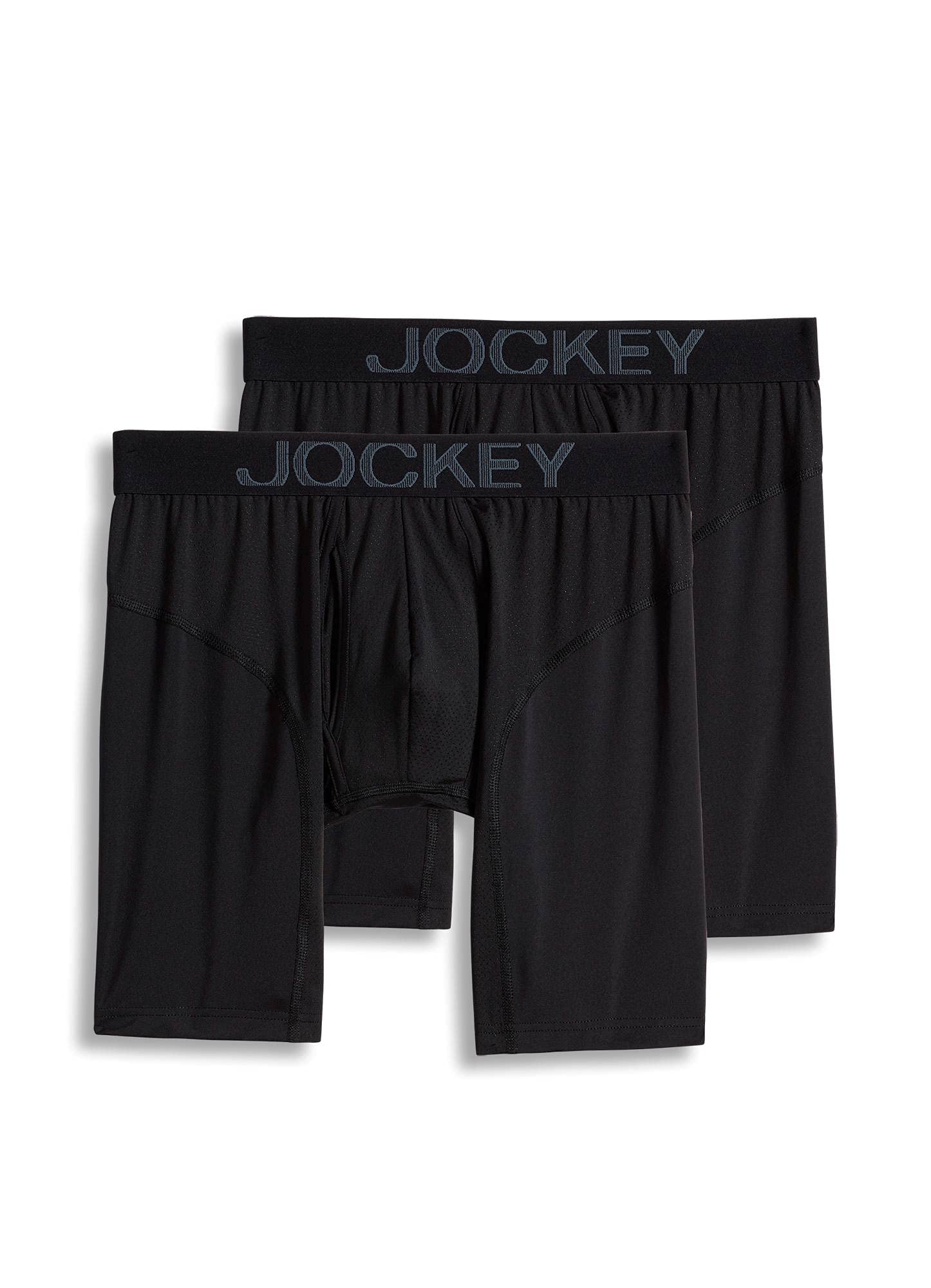 JockeyMen's Underwear Rapid Cool Midway Brief - Pack of 2, Black, S