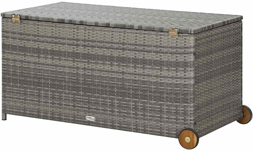 Storage Box Light Grey Outdoor Furniture Storage Boxes