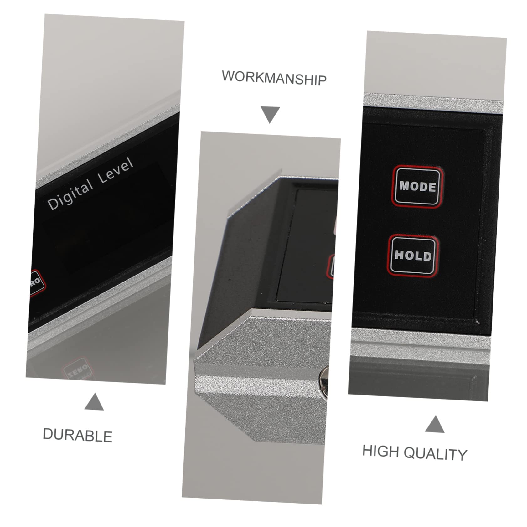 UKCOCO 2 Pezzi Digitale e Goniometro Elettronico Inclinometro Compatto con Display LCD Retroilluminato Misuratore per Falegnameria e Edilizia Facile da Usare anche Al