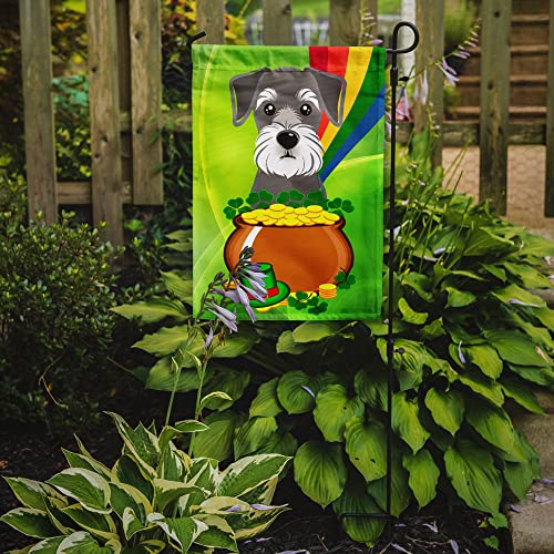 Caroline's Treasures Bb1950Gf Schnauzer St. Patrick's Day Flag Garden Size, Garden Size, Multicolor #TOP1