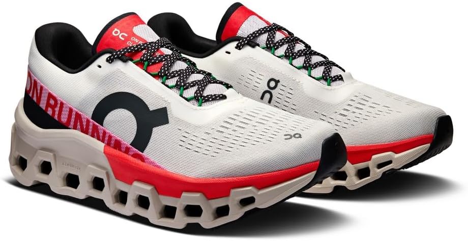 Amazon | On スニーカー Cloudmonster 2 ウィメンズ Ivory | Red 23cm