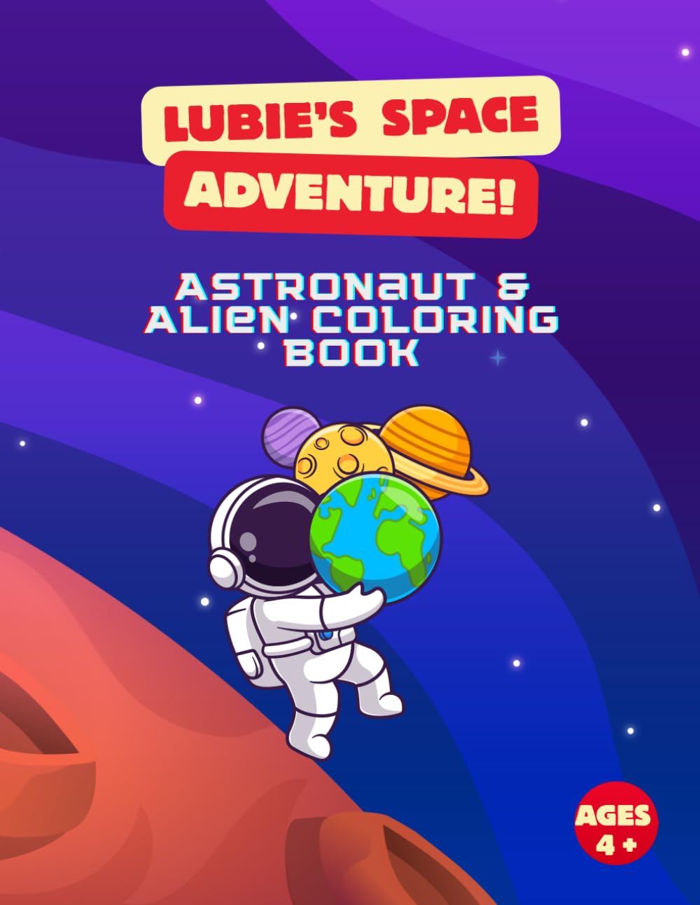 Lubie's Space Adventure: Astronaut & Alien Coloring Booking