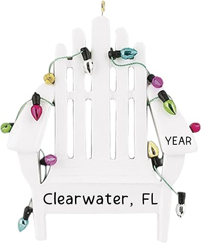 Adornos personalizados para silla Adirondack para árbol de Navidad de 2024  Personalización rápida y gratuita las 24 horas  Decoraciones de Navidad