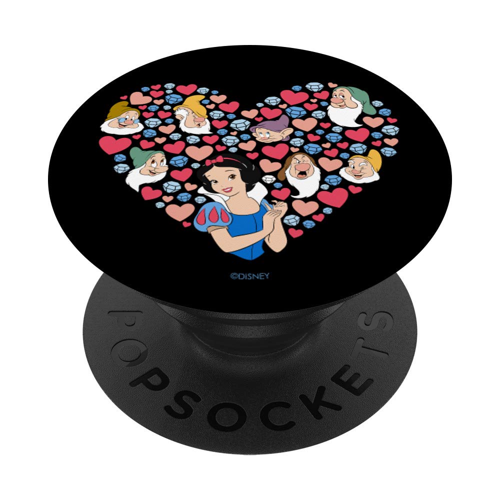 Disney Snow White and the Seven Dwarfs Heart Valentine's Day PopSockets Adhesive PopGrip