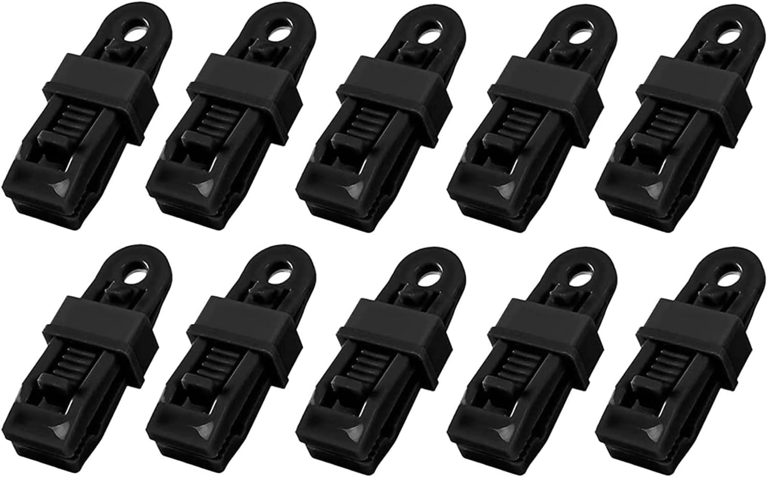 10Pcs Adjustable Heavy Duty Lock Grip for Tarp & Shade Cloth, Reusable
