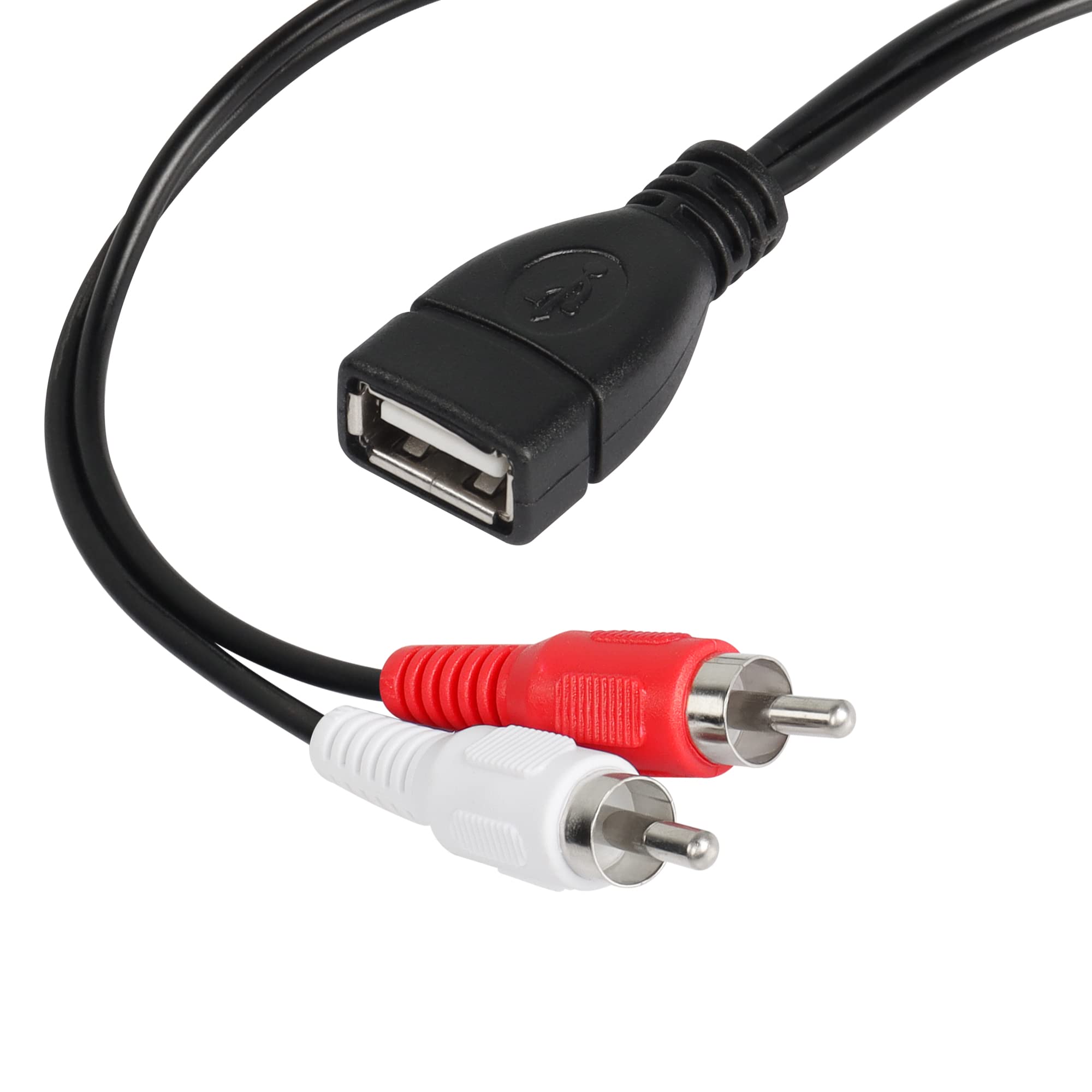 USB 2.0 A Maschio Femmina Presa A 2 RCA 2RCA Maschio Connettore Convertore Audio Video Cavo Di Prolunga Cavo Adattatore 1.5M/5 Ft Q1 - Foto 2