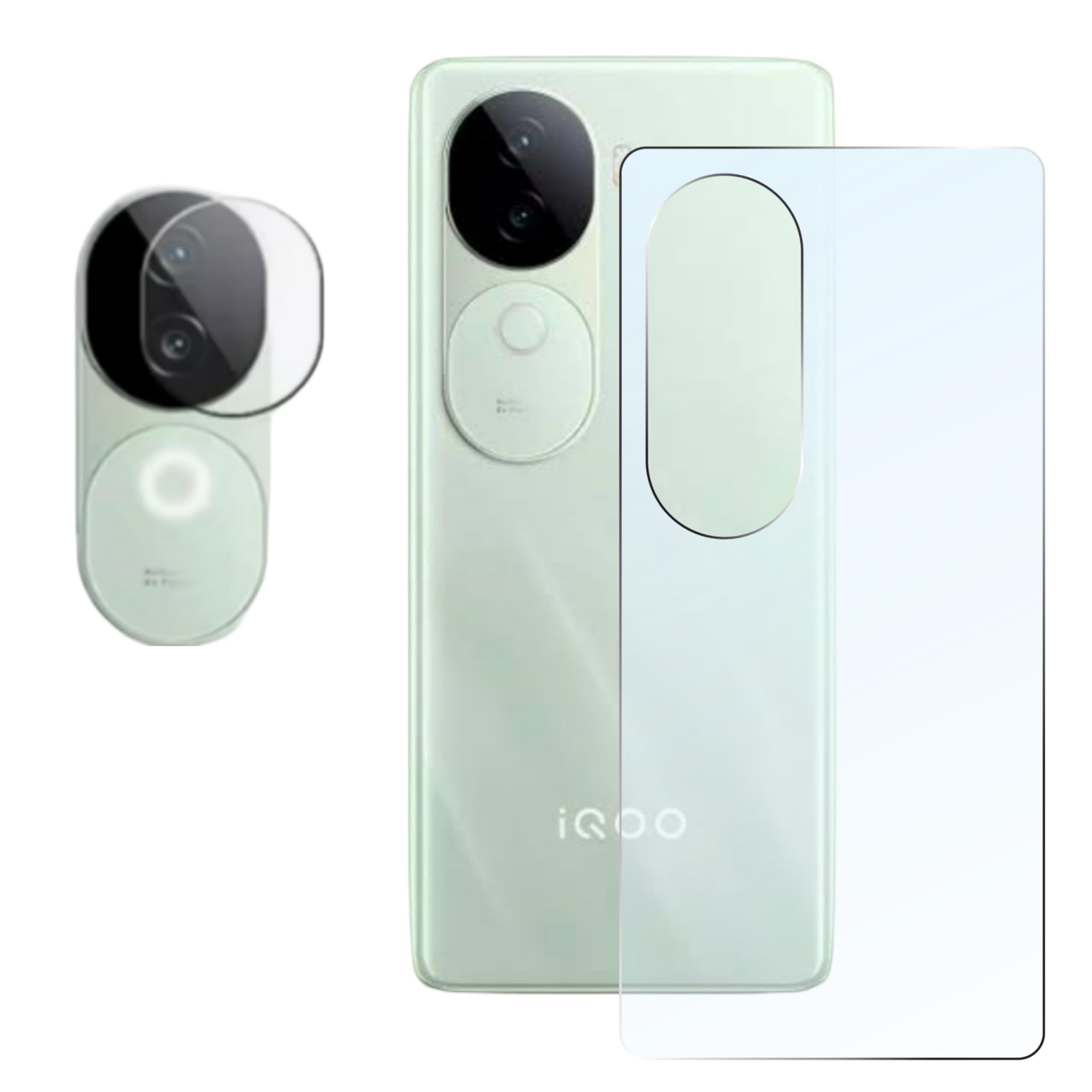 Ayra Iqoo Z9s 5G Back Tempered glass With Camera lens protector and easy installation kit (B0DFVPNLKS) Amazon Price History, Amazon Price Tracker