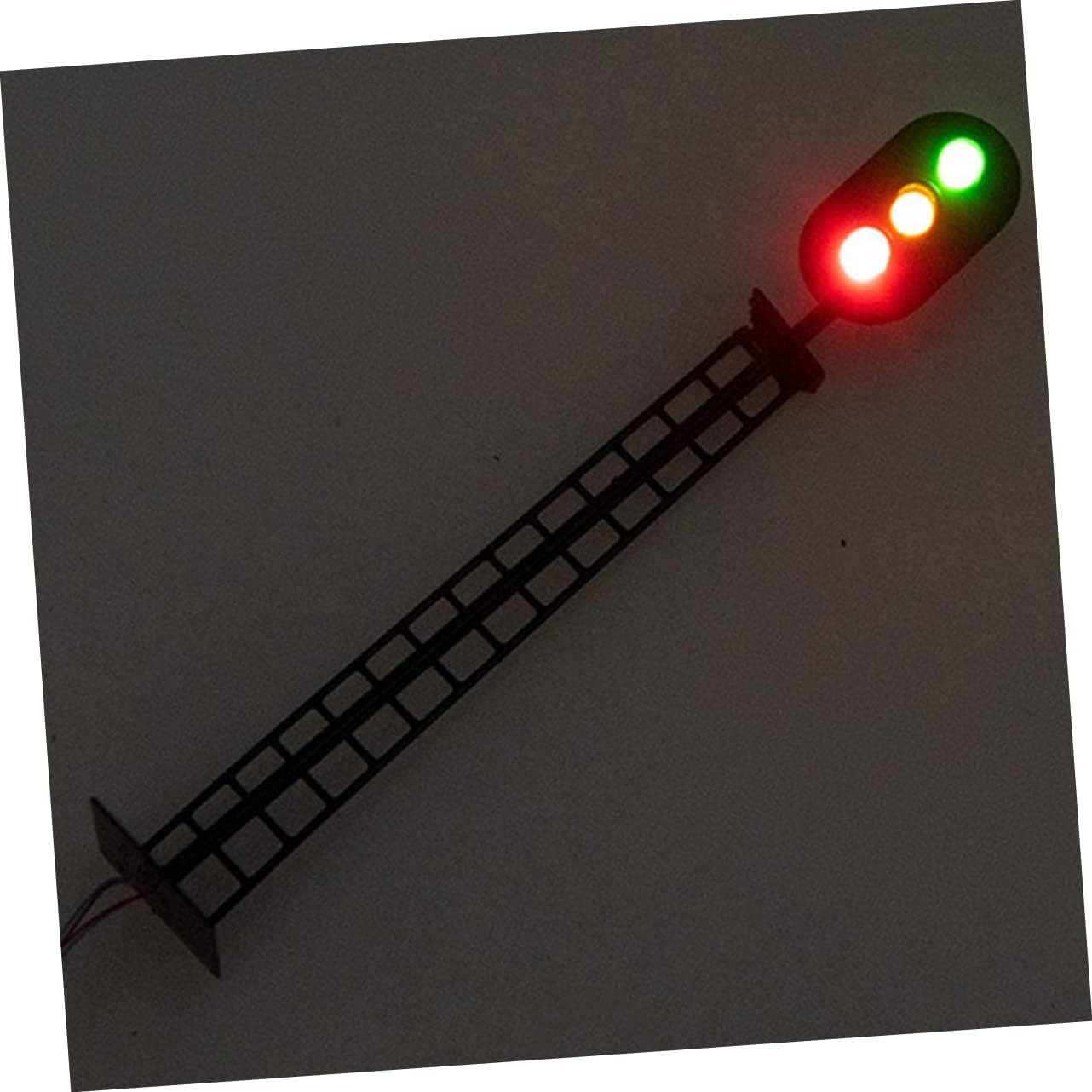 STOBOK 5pcs Railroad Traffic Light Decor Signal Lamp Model Micro Landscaping Lamp for Doll House