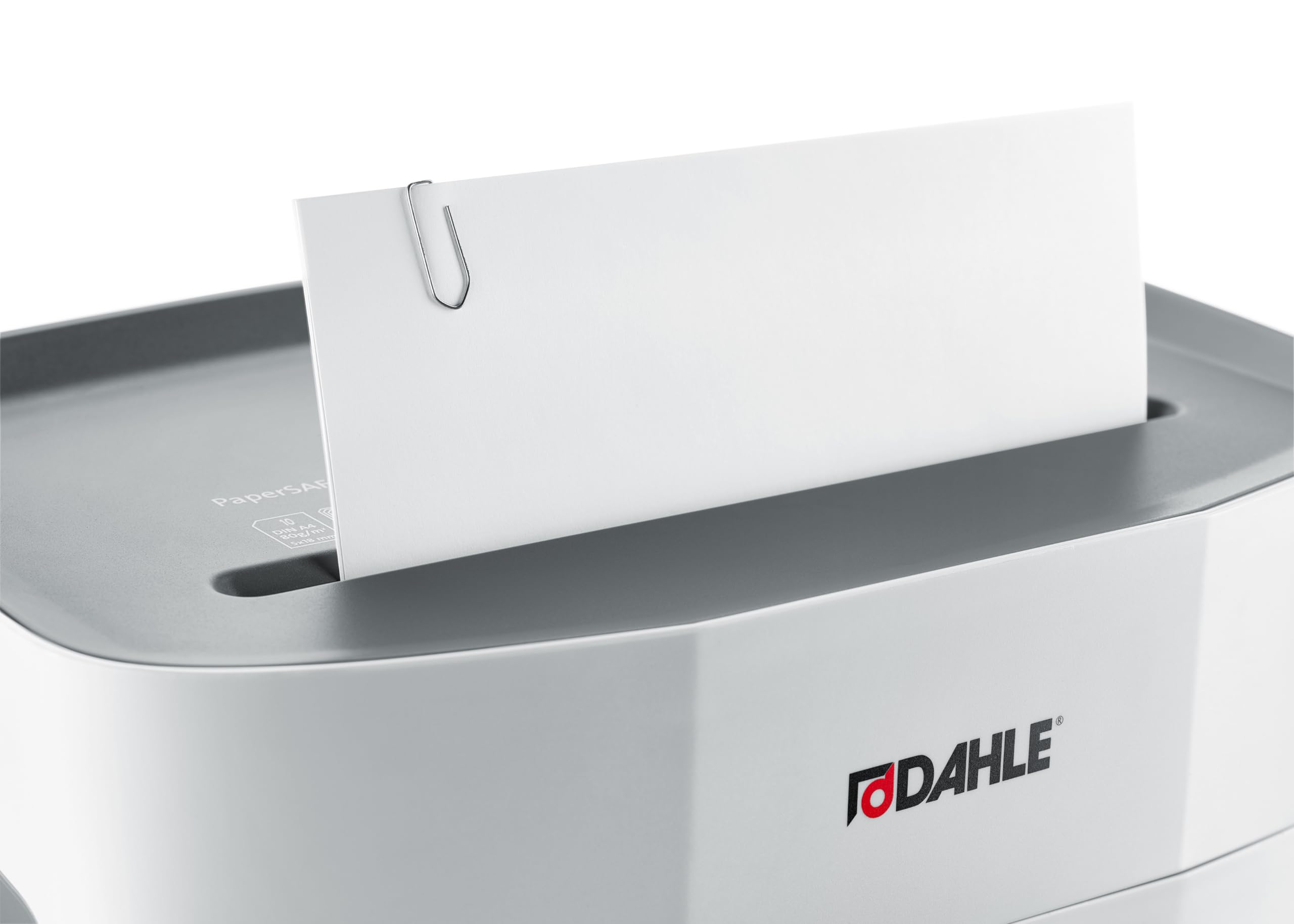 Dahle PaperSAFE PS 140 distruggidocumenti (10 fogli, livello di sicurezza P4, taglio a particelle, privo di olio e manutenzione, 12 litri), grigio