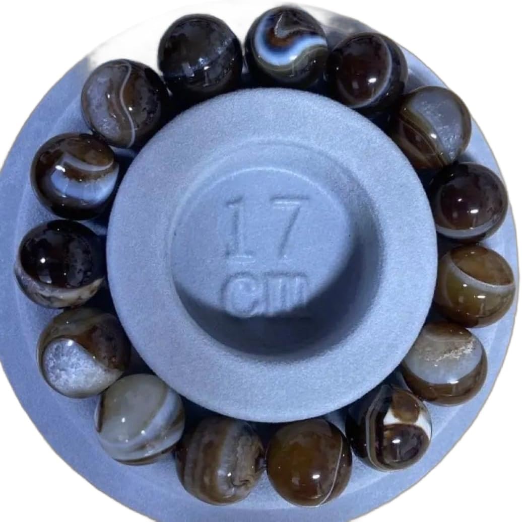 天然石 チョコレートオニキス 大玉 パワーストーン 内径17cm