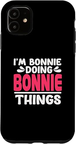 Miniatura 10 de iPhone SE (2020)  7  8 Personalized First Name I'm Bonnie Doing Bonnie Things Case