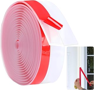 Weather Stripping Door Seal for Max Gaps 25mm - 1.97'' W x 20' L Door Draft Stopper for Garage, Basement, Front Doors Door Bottom Frame Window Insulation Home Winterizing