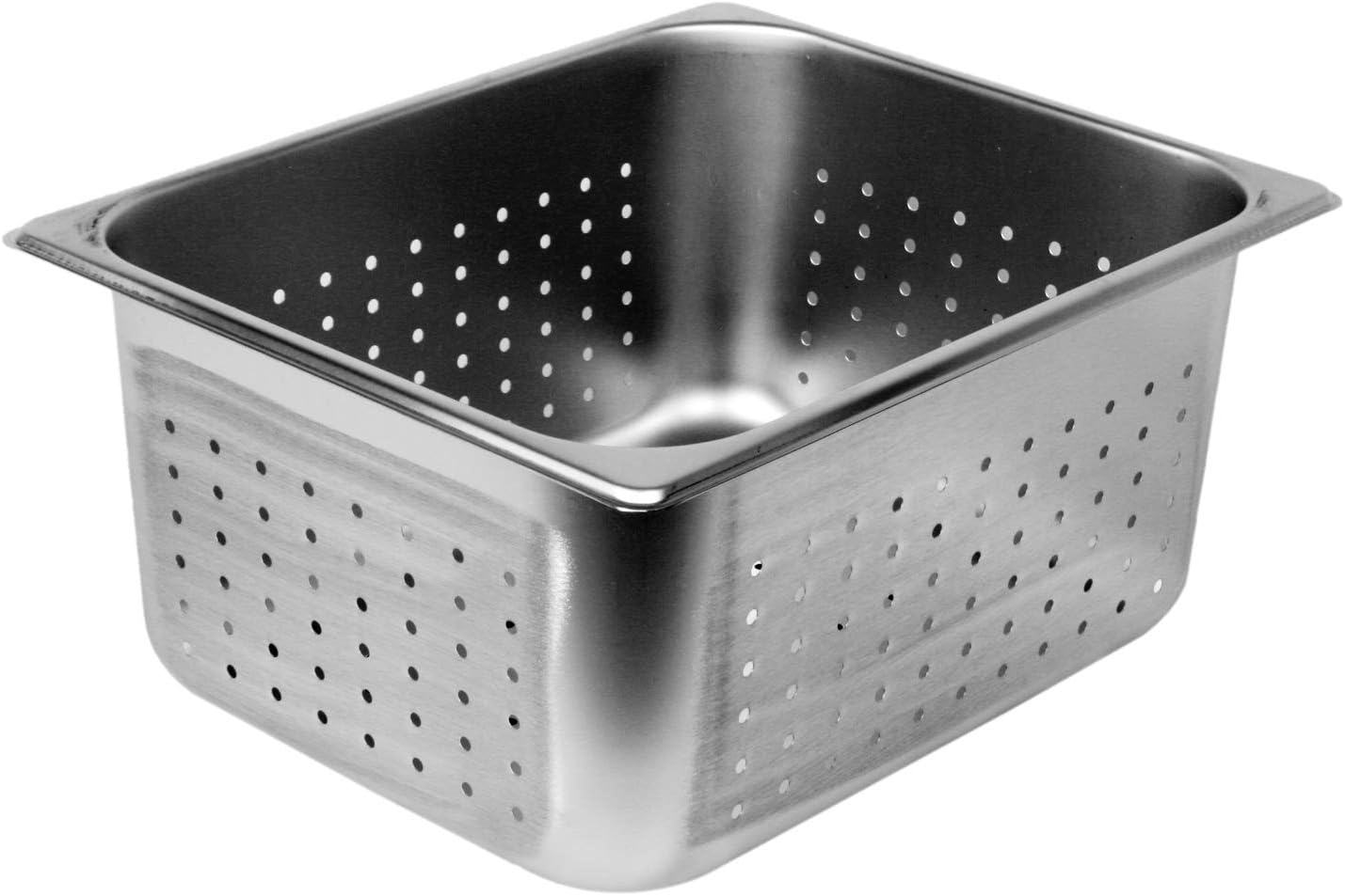 Excellante Half Size 2-Inch Deep Perforated 24 Gauge Steam Pans