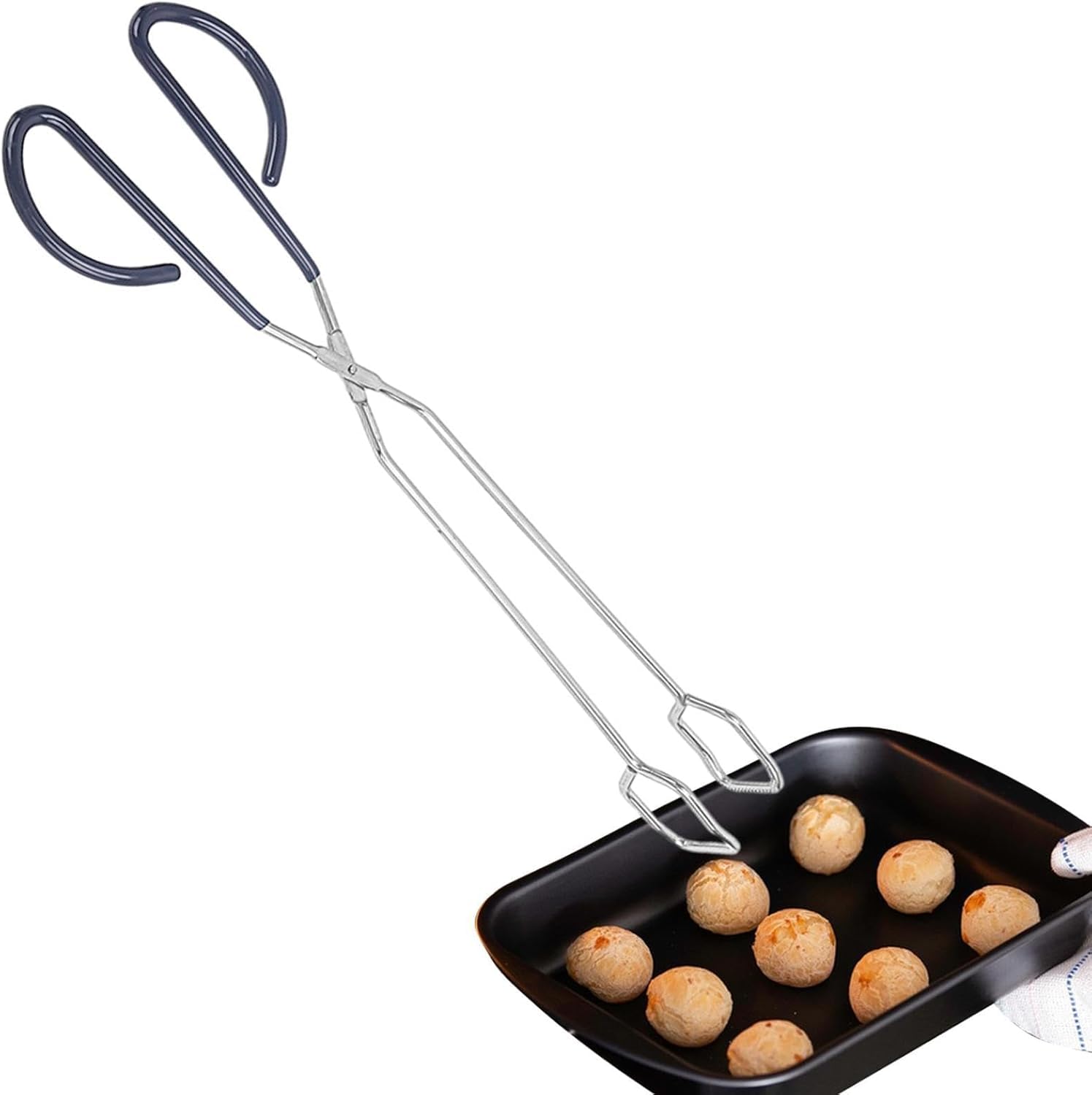 Grillzange Aus Edelstahl – 41 cm Lange Kochschere Mit Ergonomischen Griffen, Perfekt Zum Grillen, Braten, Backen Und Barbecue – Unverzichtbares Multicolor 25x6x2cm