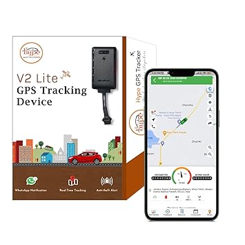 Hype GPS Tracker- Wired Bike GPS Tracker for Activa Jupiter Access & EV | Waterproof Bike & Car Pro Device | Real-Time Tracking with Engine On-Off, Geo-Fence, Parking, Ignition, Overspeed Alerts|