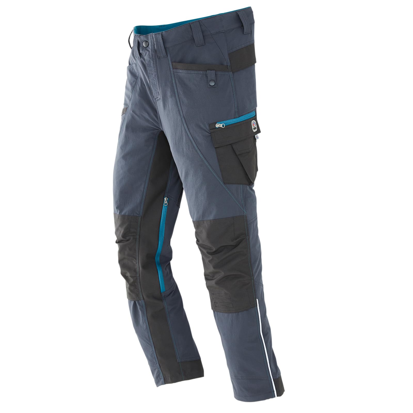 Terrax Workwear Herren Arbeitshose im sportlichen Look - Bundhose mit reflektierenden Details