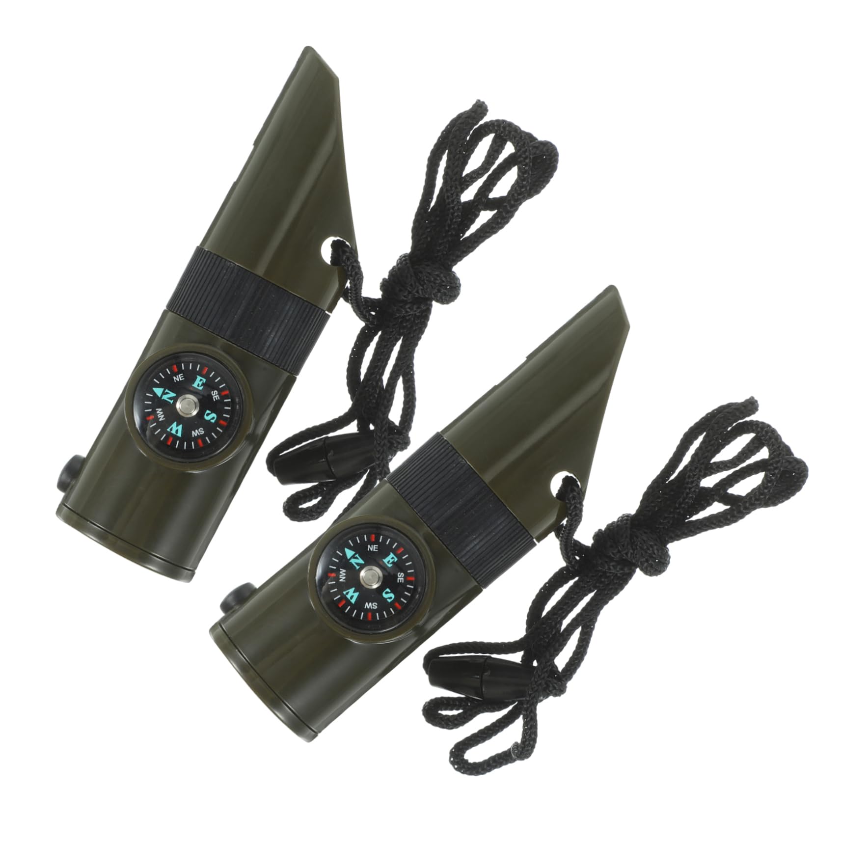 Yardwe 5 Ensembles Sifflet De Sauvetage Sifflet pour Bateau Sifflets De Sport Sifflets d'urgence Boussole Survie Sifflet De Sécurité Sifflet en Titane Alliage 2 Pièces * 5